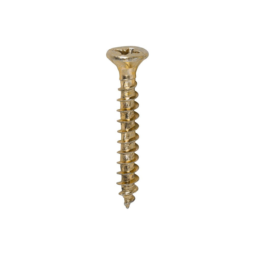 Velocity Premium Multi-Use Screws - PZ Pozi - Double Countersunk - Yellow - Tub