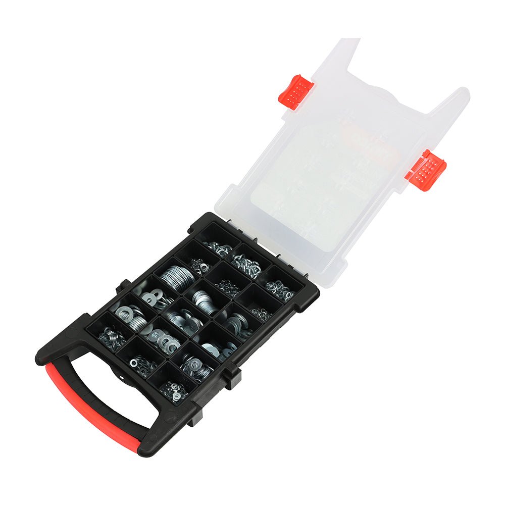 Mixed Washers Grab Pack - Zinc - 1000 Pieces