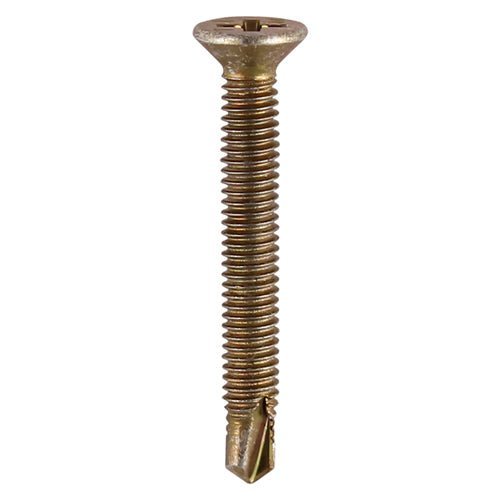 Window Fabrication Screws - Countersunk - Phillips - Metric - Self-Drilling - Yellow
