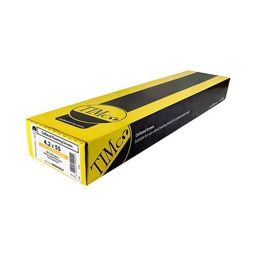 Collated Flooring Screws - SQ - Countersunk - Yellow - Box 1000