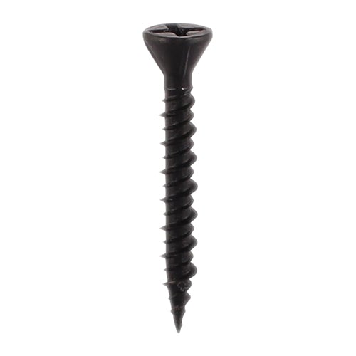 Drywall Dense Board Screws - Phillips - Reduced Countersunk - High-Low Thread - Black - Box 1000