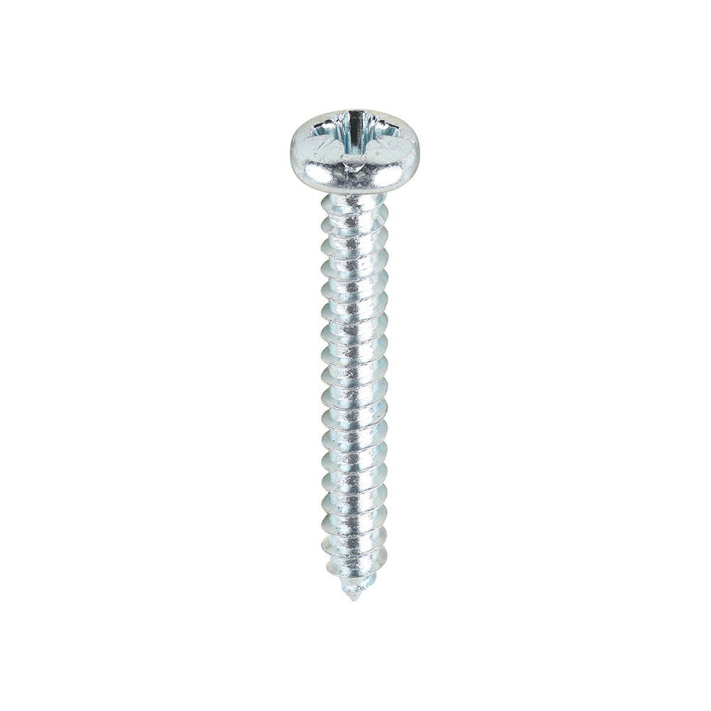 Self-Tapping Screws - PZ - Pan - Zinc 6 x 1
