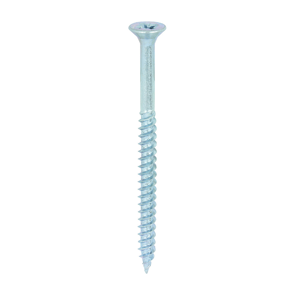 Twin-Threaded Woodscrews - PZ - Double Countersunk - Zinc 12 x 3