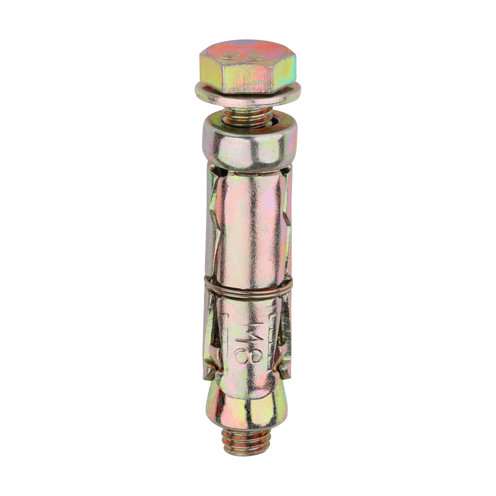 Shield Anchor Loose Bolts - Yellow M8:10L (M8 x 60)
