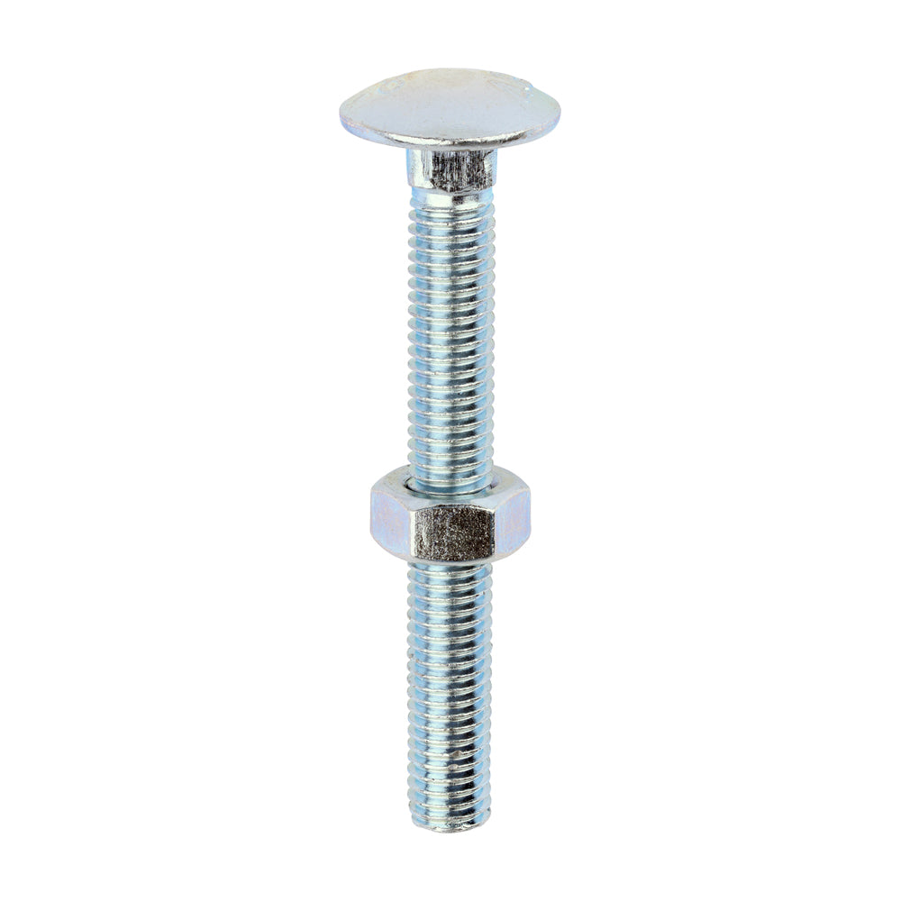 Carriage Bolts & Hex Nuts - Zinc M8 x 65