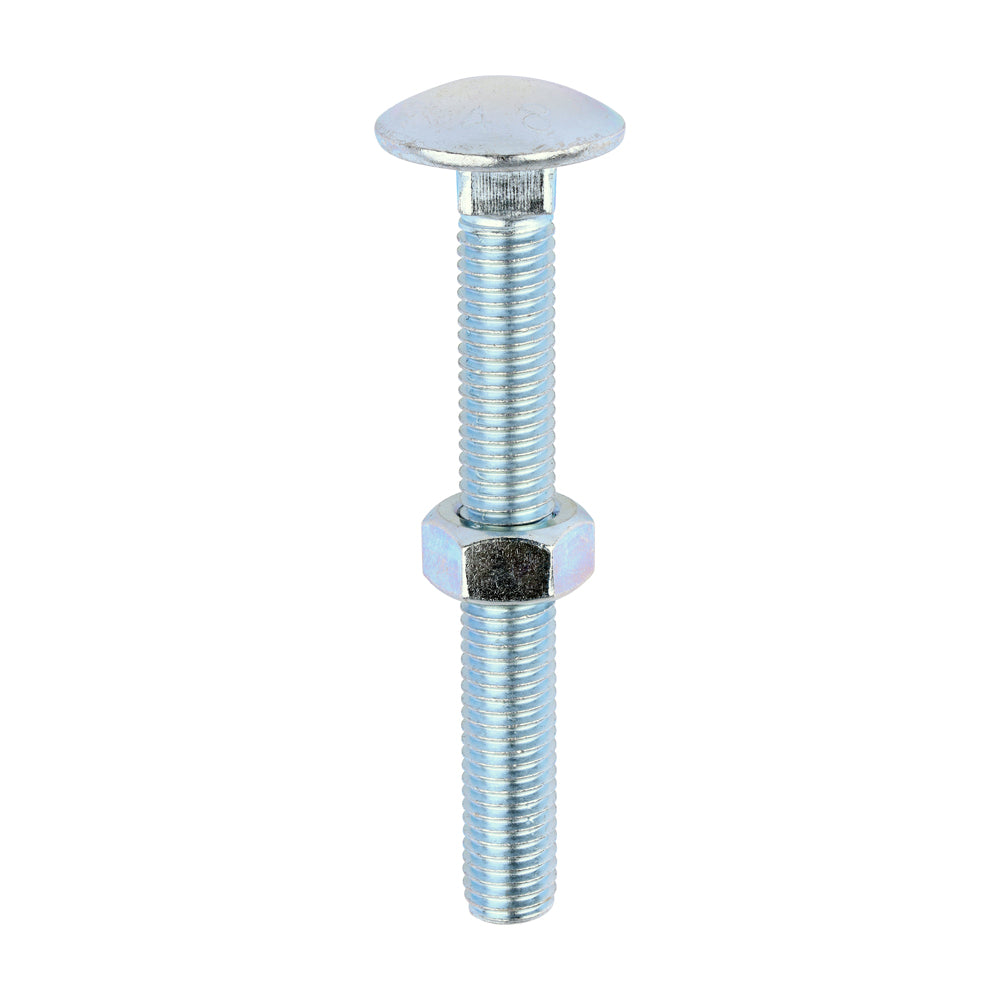 Carriage Bolts & Hex Nuts - Zinc M12 x 100