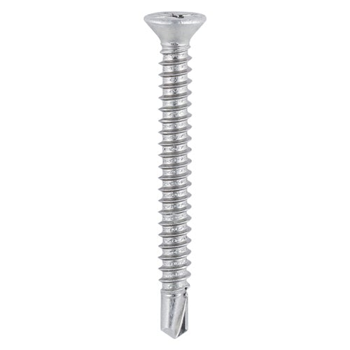 Window Fabrication Screws - Countersunk Ribs - Self-Drilling Point - Stainless Steel - Box 1000