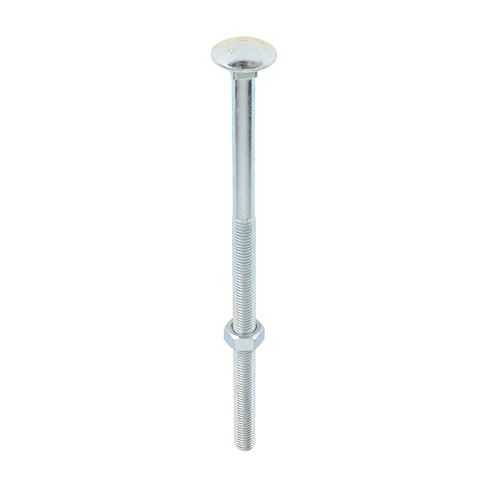 Carriage Bolts & Hex Nuts - Zinc M12 x 240