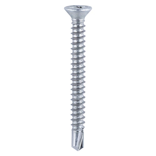 Window Fabrication Screws - Countersunk - Phillips - Self-Tapping - Self-Drilling Point - Zinc
