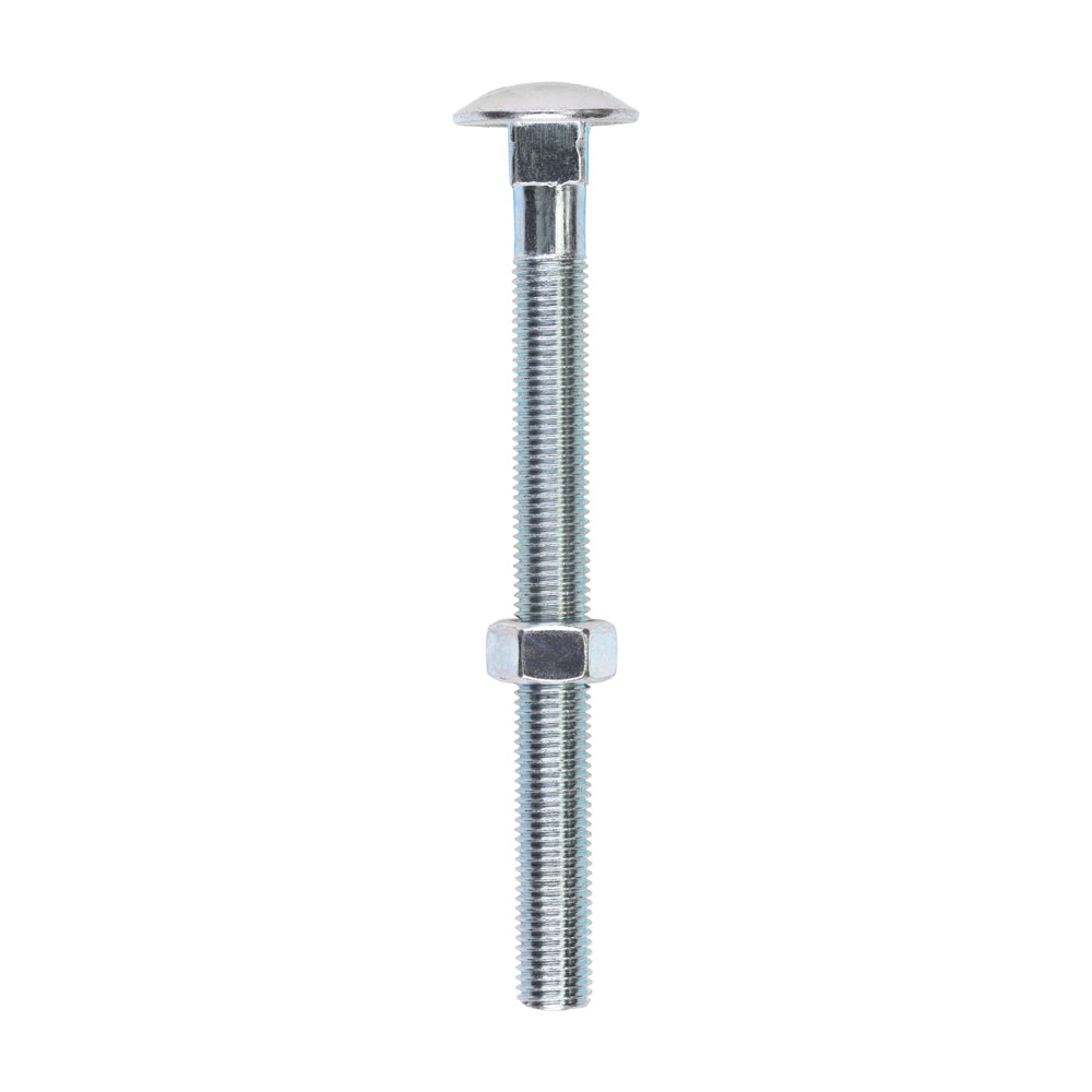 Carriage Bolts & Hex Nuts - Zinc M16 x 180
