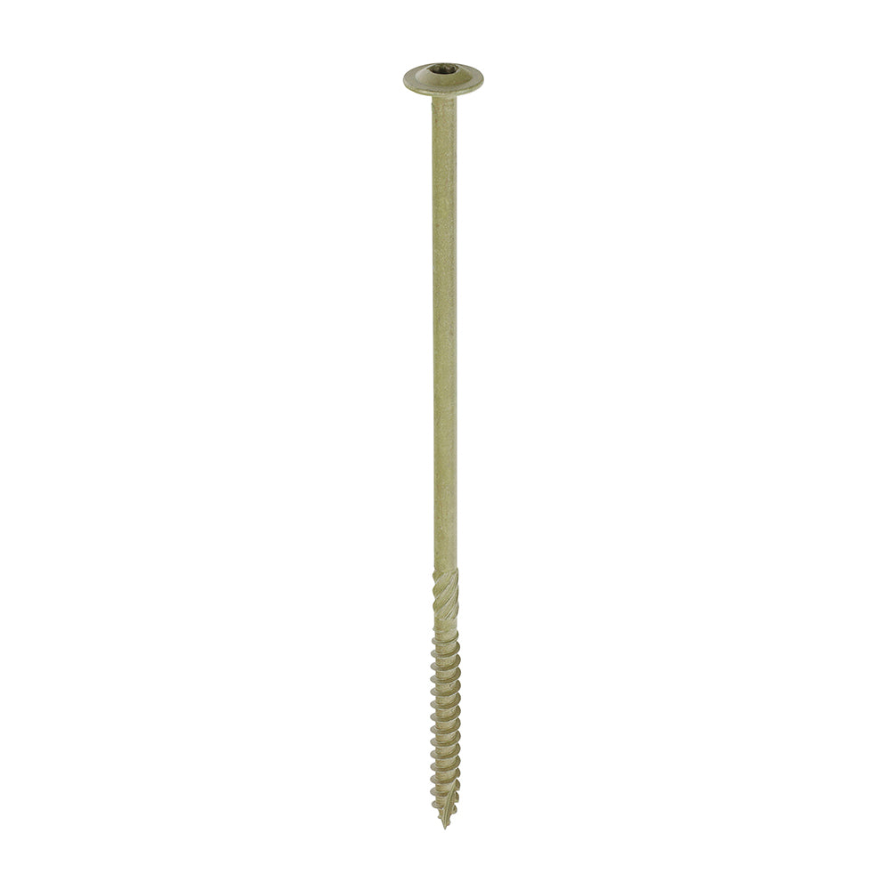 Timber Frame Construction & Landscaping Screws - Wafer - Exterior - Green Organic 6.7 x 175