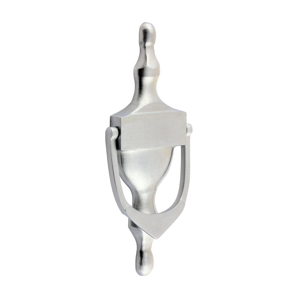 Urn Pattern Door Knocker - Satin Chrome 166 x 60