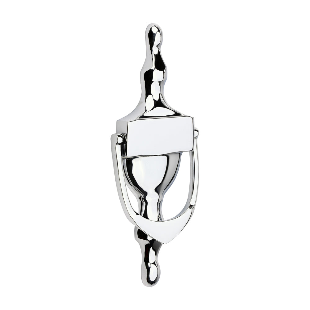 Urn Pattern Door Knocker - Polished Chrome 166 x 60