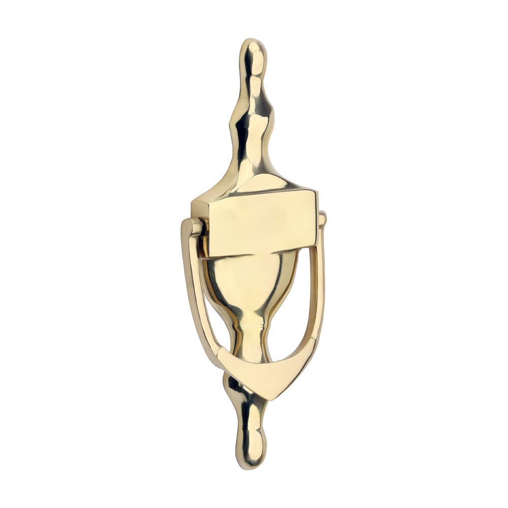 Urn Pattern Door Knocker - Polished Brass 166 x 60