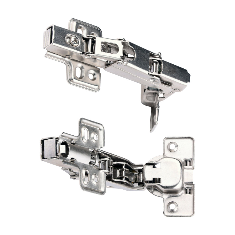 Clip-On Cabinet Hinges - Nickel 170 Degree