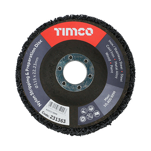 Set of Nylon Stripping & Preparation Discs 115 x 22.23