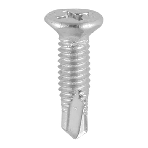 Window Fabrication Screws - Countersunk Facet - Self-Drilling Point - Stainless Steel - Box 1000