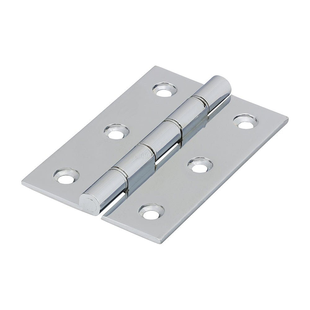 Double Stainless Steel Washer Hinge Polished Chrome - 76 x 50 (Pack 2)