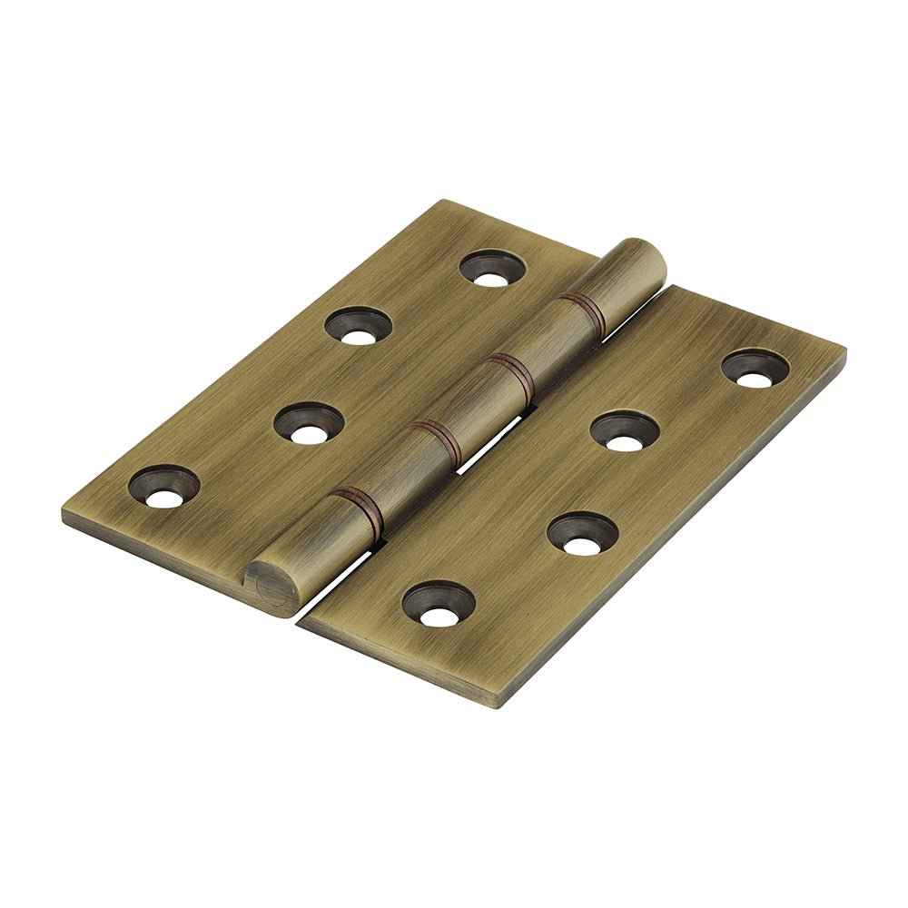 Double Phosphor Washer Hinge Antique Brass - 102 x 75 (Pack 2)