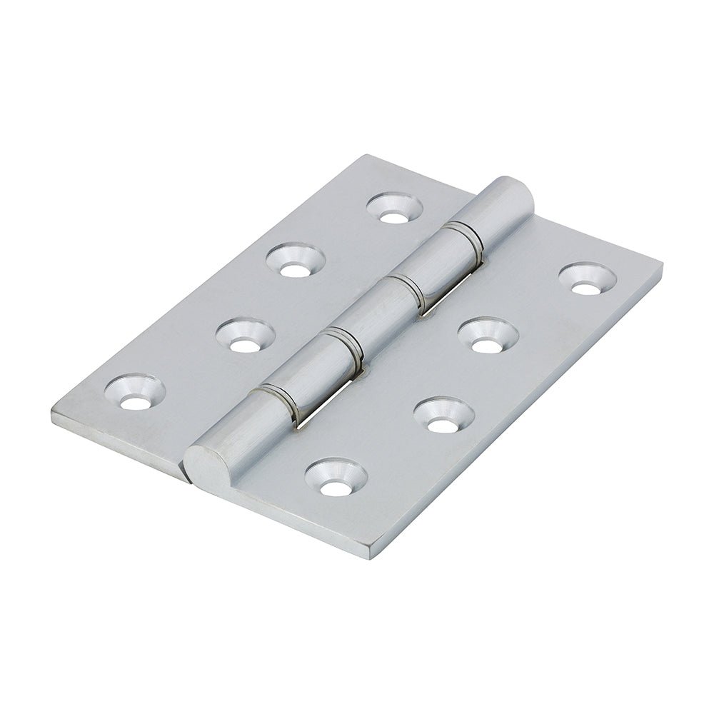 Double Stainless Steel Washer Hinge Satin Chrome - 102 x 67 (Pack 2)