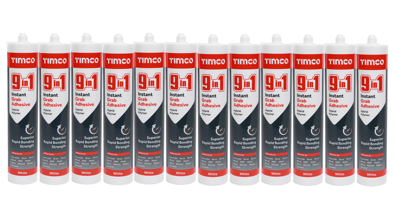 9 in 1 Instant Grab Adhesive - White