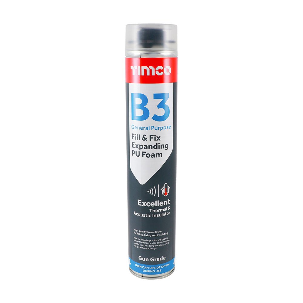 B3 General Purpose Fill & Fix Expanding PU Foam - Gun Grade