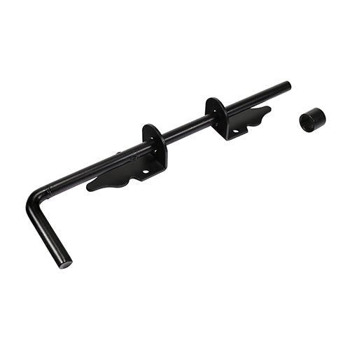 Cane Bolt - Black - For Gates Garages & Shed Doors