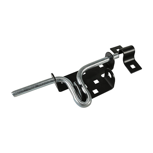 Slide Action Padbolt - Black 7 5/16"