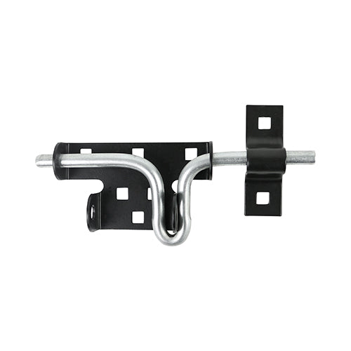 Slide Action Padbolt - Black 7 5/16"