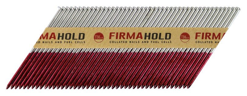 FirmaHold Collated Clipped Head Nails & Fuel Cells - Trade Pack - Ring Shank - Bright