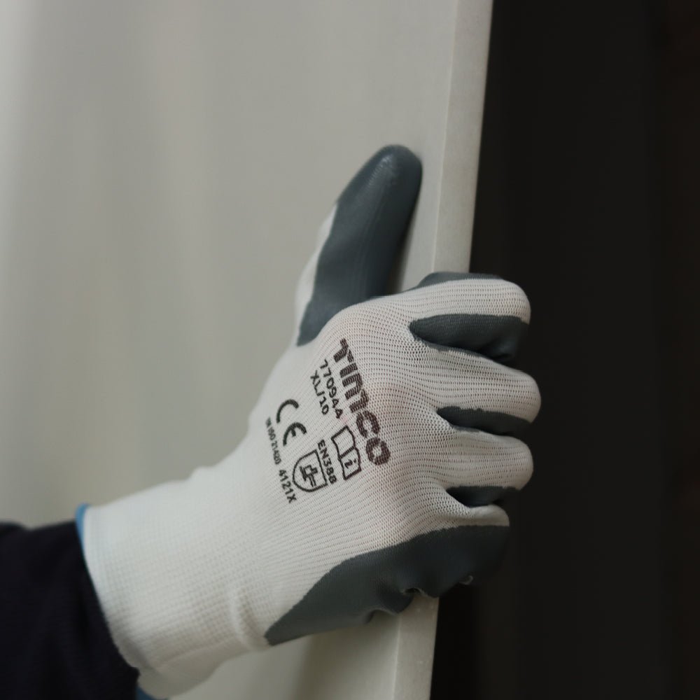 Secure Grip Gloves - Smooth Nitrile Foam Coated Polyester