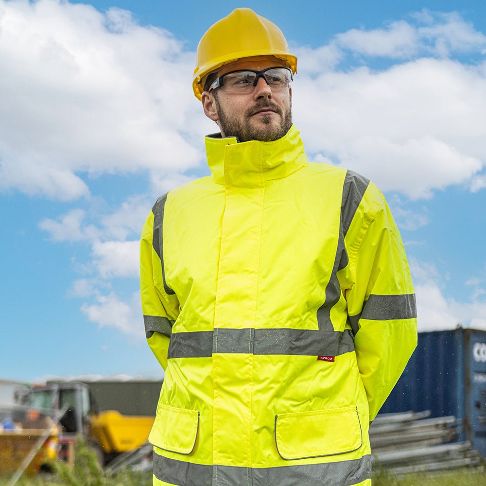 Hi-Visibility Parka Jacket - Hi Vis - Yellow