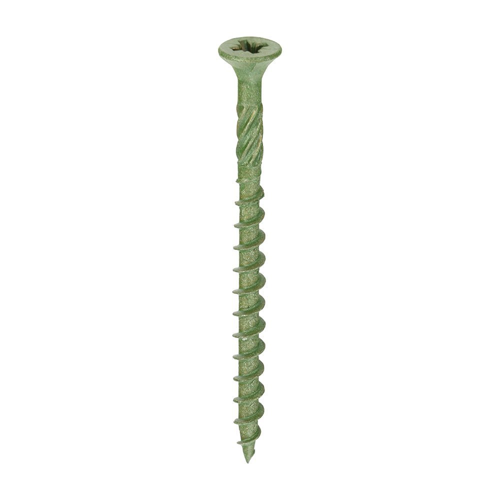 Decking Screws - Pozi - Double Countersunk - Exterior - Green - Tub