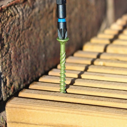 Decking Screws - PZ - Double Countersunk - Exterior - Green