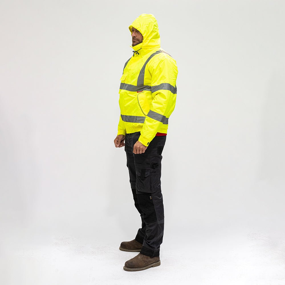 Hi-Visibility Bomber Jacket - Hi Vis - Yellow