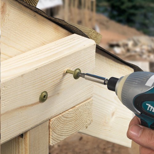 Timber Frame Construction & Landscaping Screws - Wafer - Exterior - Green Organic