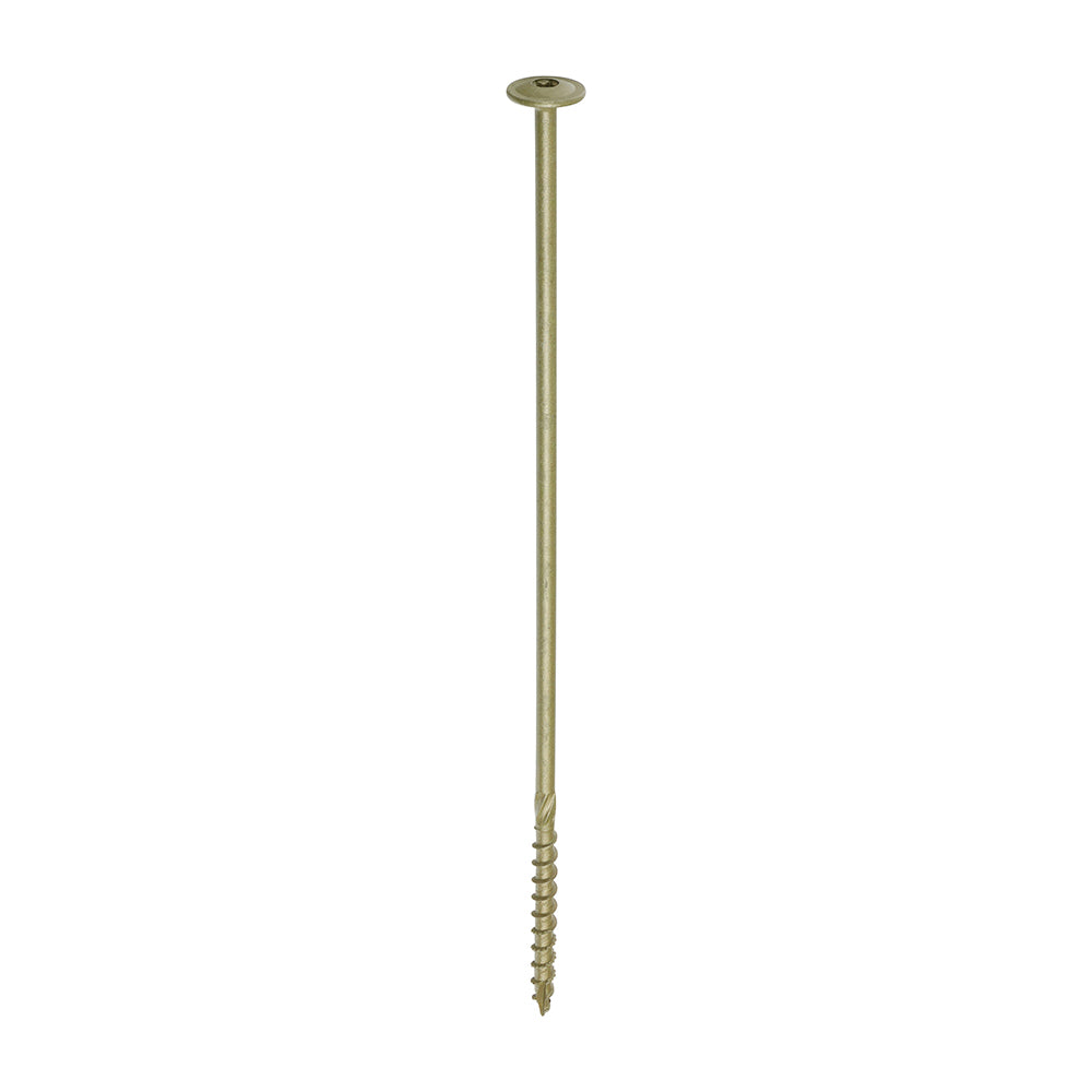 Timber Frame Construction & Landscaping Screws - Wafer - Exterior - Green Organic 8.0 x 300