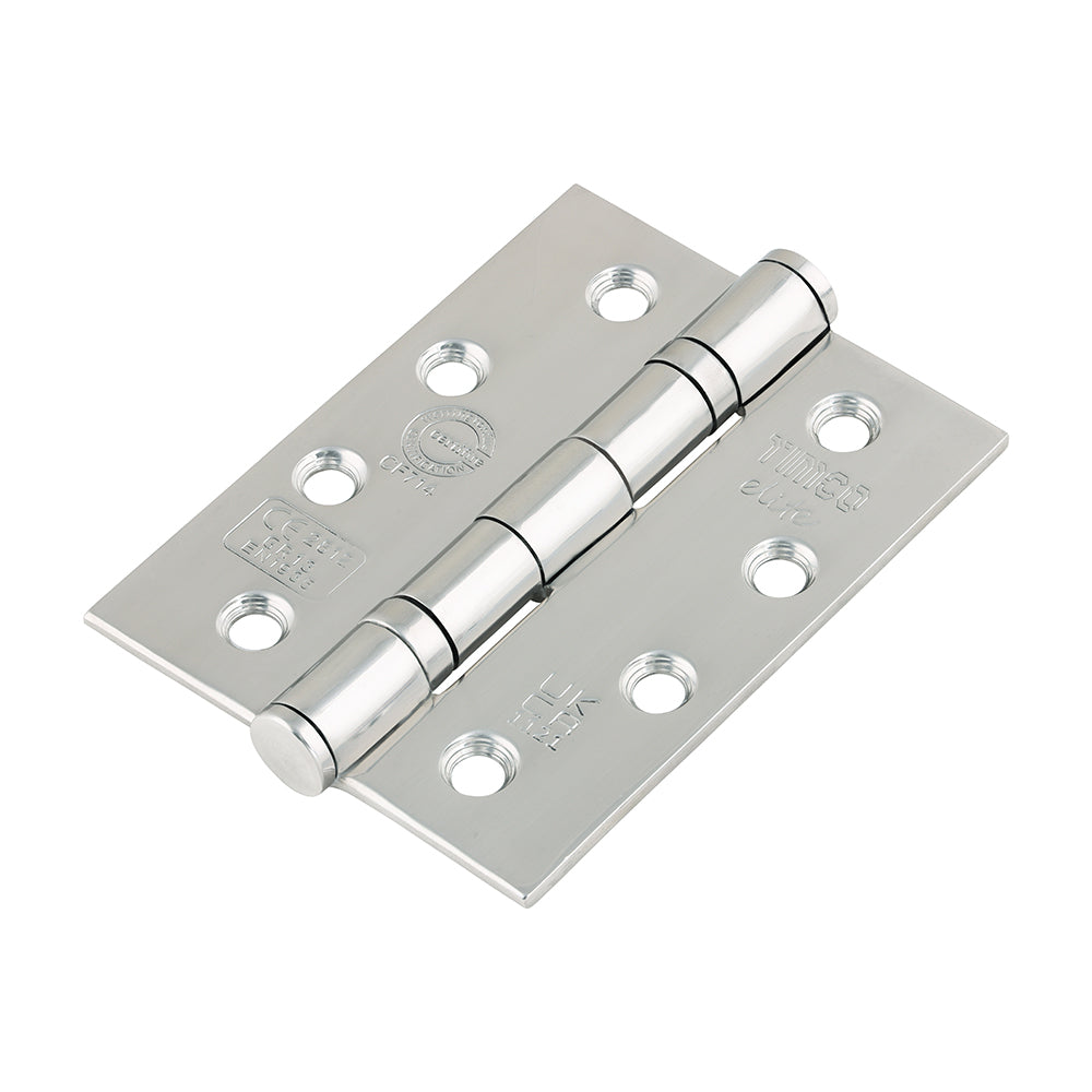 Grade 13 Fire Door Hinges - Polished Stainless Steel 101 x 76 x 3