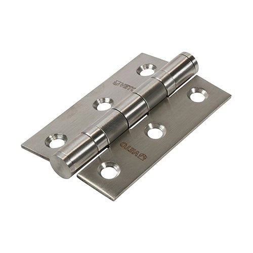 Stainless Ball Bearing Hinge Stainless Steel Satin - 76 x 51 (Pack 2)