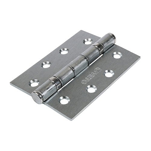 Steel Ball Bearing Hinge Satin Chrome - 102 x 76 (Pack 2)