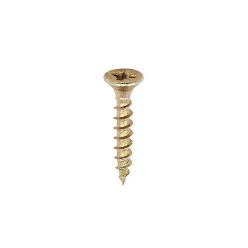 Classic Multi-Purpose Screws - Pozi - Double Countersunk - Yellow