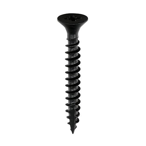 Classic Multi-Purpose Screws - Pozi - Double Countersunk - Exterior - Black - Box 200