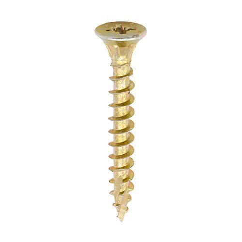 C2 Strong-Fix Multi-Purpose Premium Screws - PZ - Double Countersunk - Yellow - 3.5 - 5mm