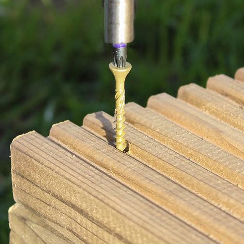 C2 Deck-Fix Decking Timber Screws - TX - Countersunk - Exterior - Green - Box