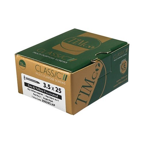 Classic Multi-Purpose Screws - Pozi - Double Countersunk - Yellow