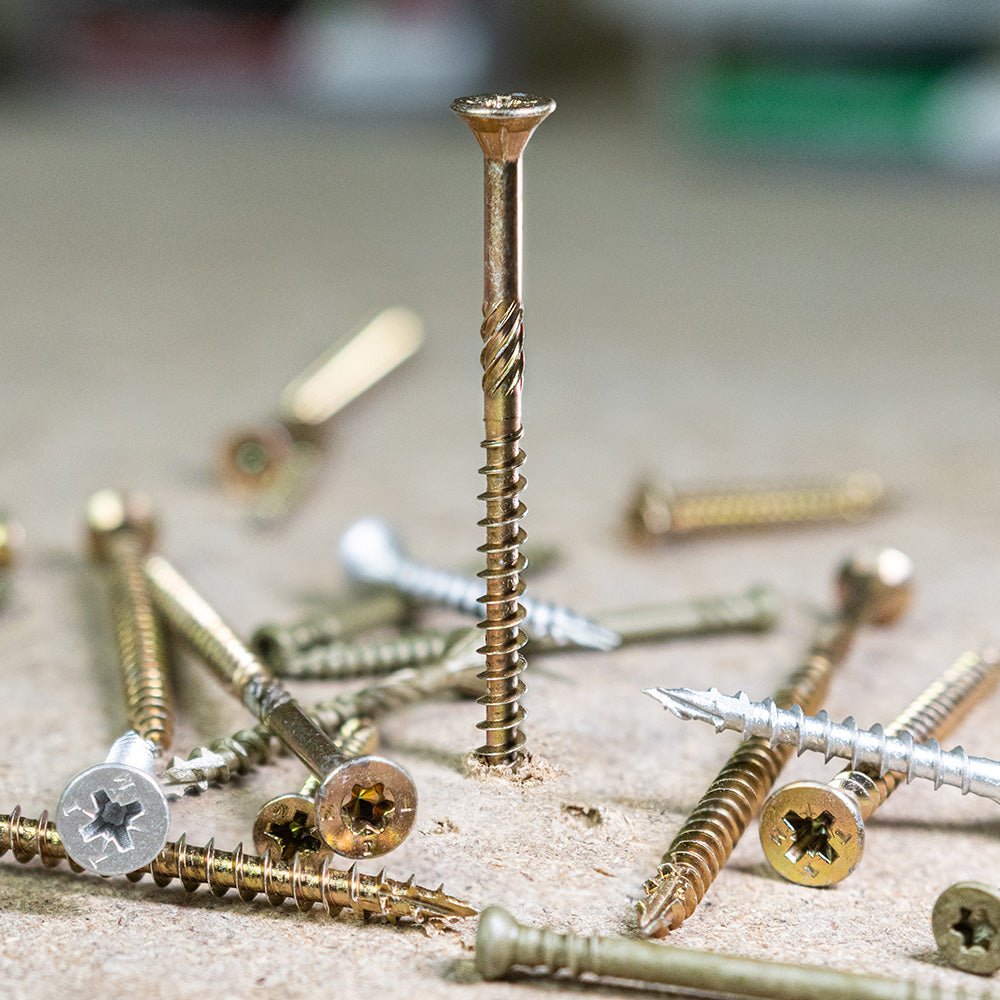 C2 Multi-Purpose Advanced Screws - PZ - Double Countersunk - Yellow - Tub