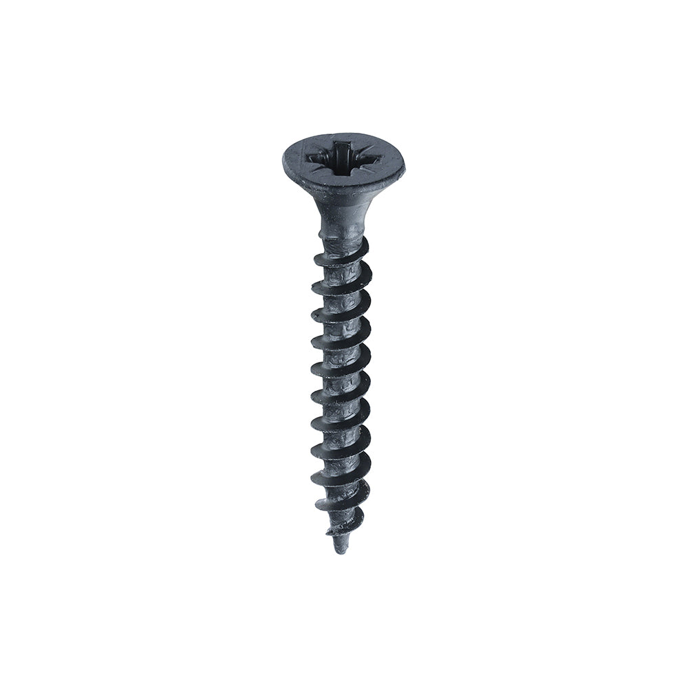 Chipboard Screws - PZ - Double Countersunk - Exterior - Black Organic 4.0 x 30