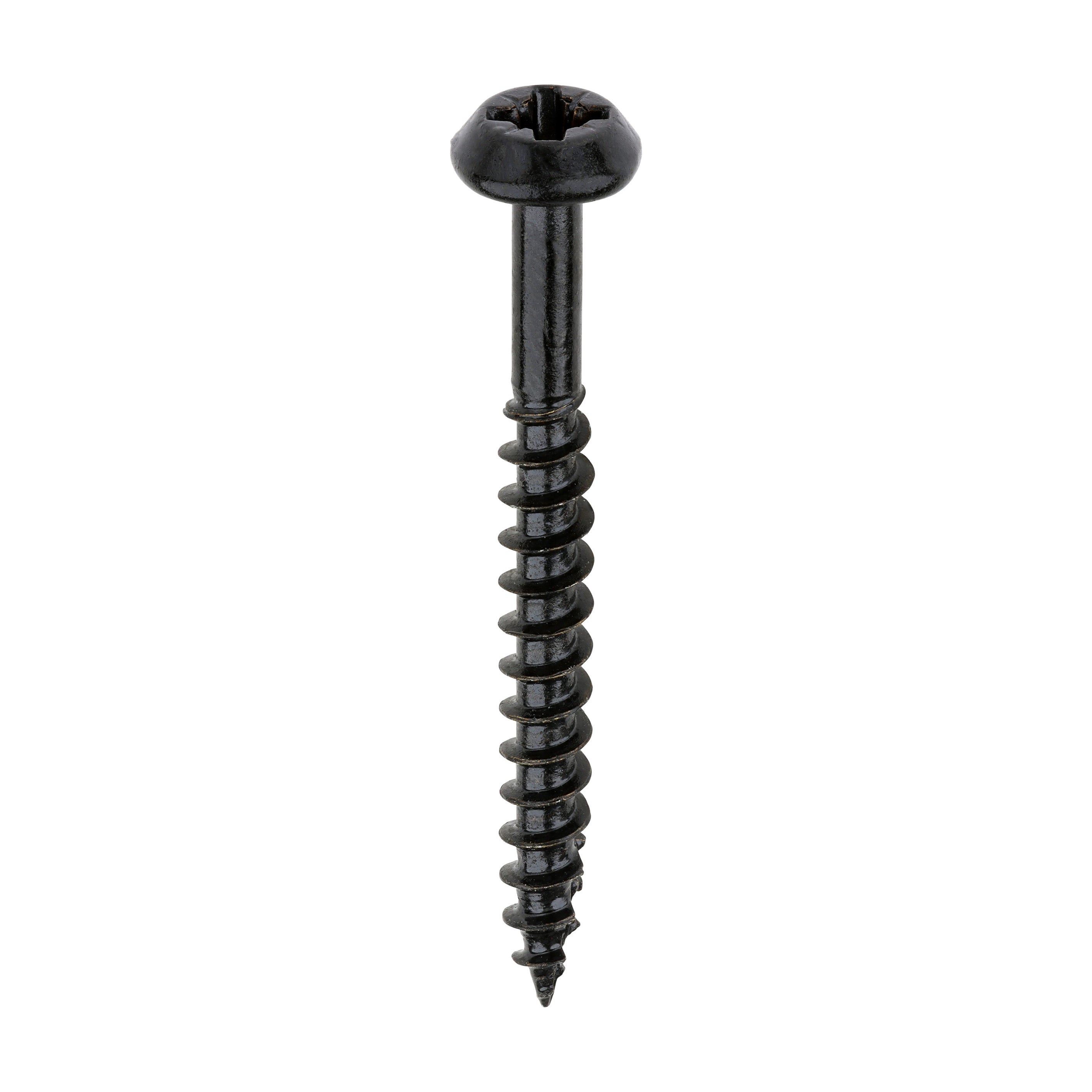 Rainwater Screws - PZ - Low Profile Pan - Exterior - Black 4.0 x 40