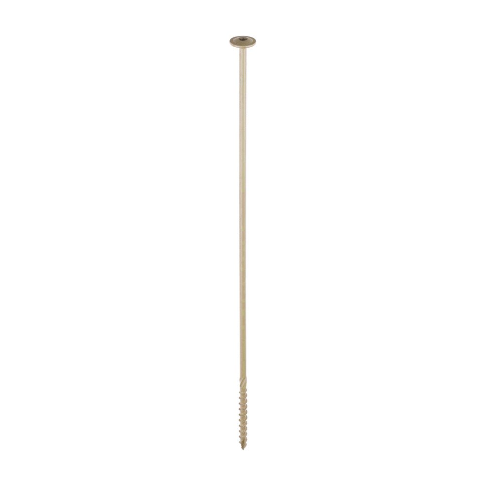 Timber Frame Construction & Landscaping Screws - Wafer - Exterior - Green Organic 8.0 x 400
