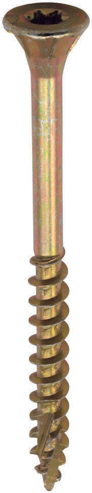 C2 Floor-Fix Flooring & MDF Screws - TX - Reduced Countersunk - Yellow - Tub 250